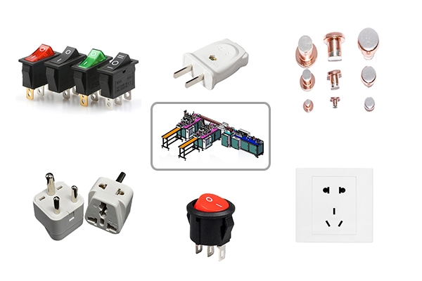 Automatic assembly of switch socket